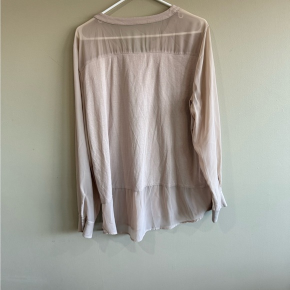 Ann Taylor Light Beige Button-Down Shirt - Picture 9 of 9